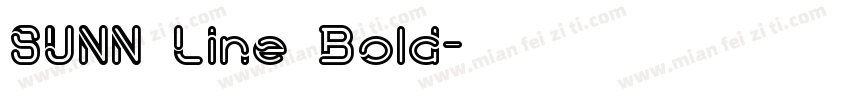 SUNN Line Bold字体转换
